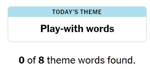 NYT Strands 192 Theme - 11th September 2024