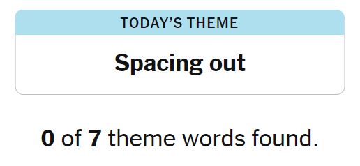 NYT Strands 205 Theme - 24th September 2024