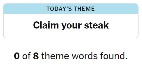 NYT Strands 206 Theme - 25th September 2024