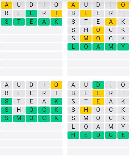 Weekly Quordle 65 Answer - Sept 16th - Sept 22nd 2024