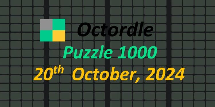 Daily Octordle 20th October 2024 Answers Today 1000