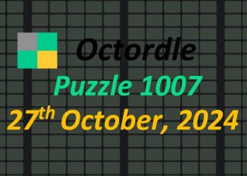 ‘Wordle’ Answer Today 1226 October 27th 2024 – Hints and Solution (10/27/24)