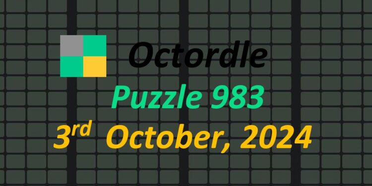 Daily Octordle 3rd October 2024 Answers Today 983