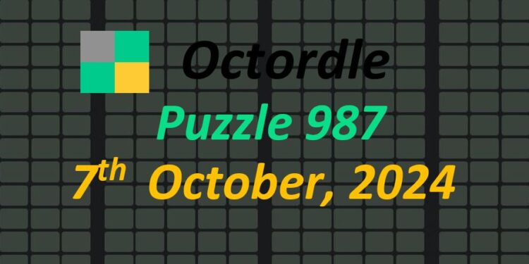 Daily Octordle 7th October 2024 Answers Today 987