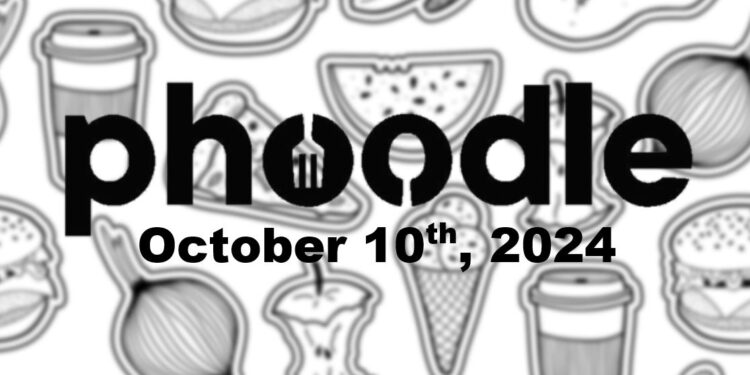 Daily Phoodle - 10th October 2024
