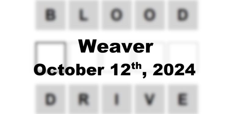 Daily Weaver Answers - 12th October 2024