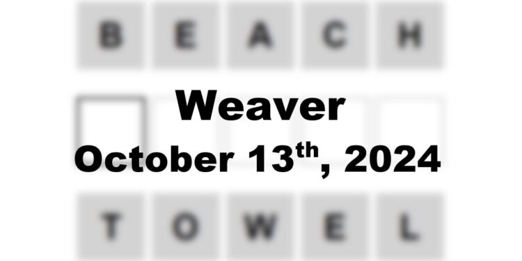 Daily Weaver Answers - 13th October 2024