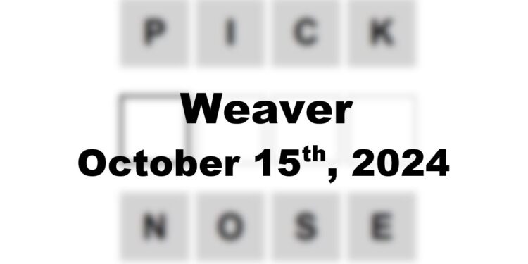 Daily Weaver Answers - 15th October 2024