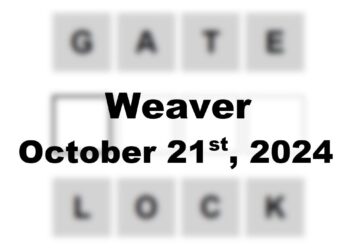 Today’s ‘Weaver’ Answer: October 21st 2024 Hints and Solution