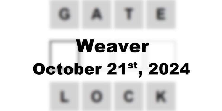 Daily Weaver Answers - 21st October 2024