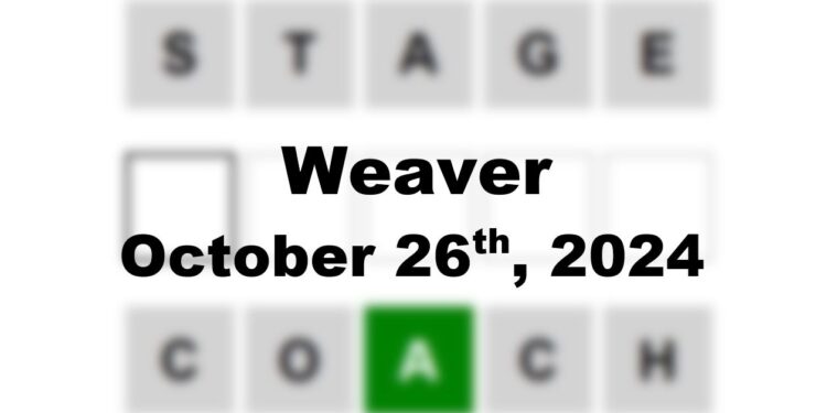 Daily Weaver Answers - 26th October 2024