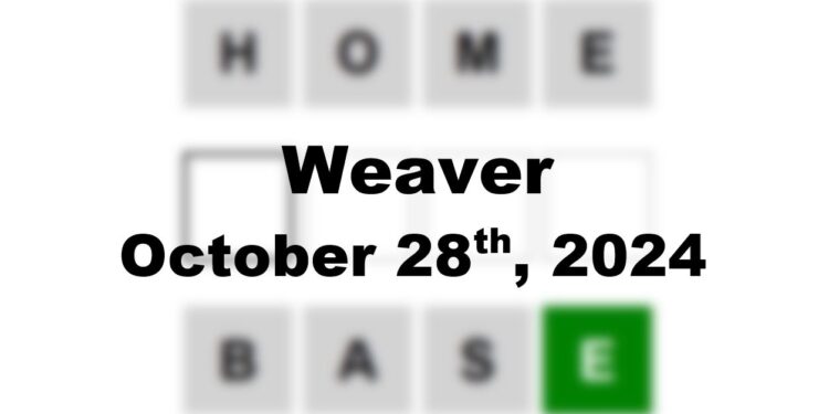 Daily Weaver Answers - 28th October 2024