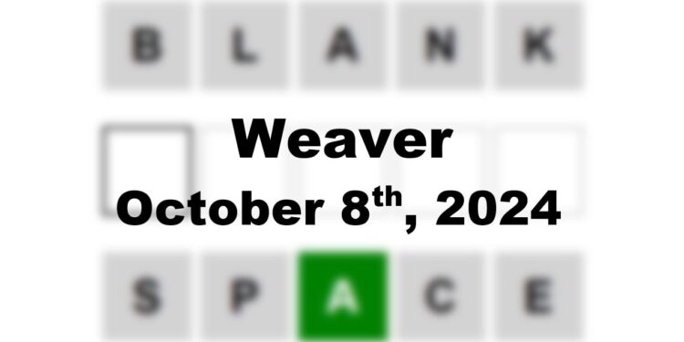 Daily Weaver Answers - 8th October 2024