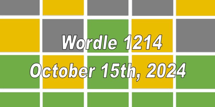 Wordle answer today - 10/15/2024