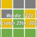 ‘Wordle’ Answer Today 1224 October 25th 2024 – Hints and Solution (10/25/24)