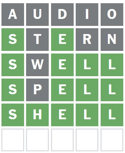 Daily Wordle Answer 1201 - 2nd October 2024