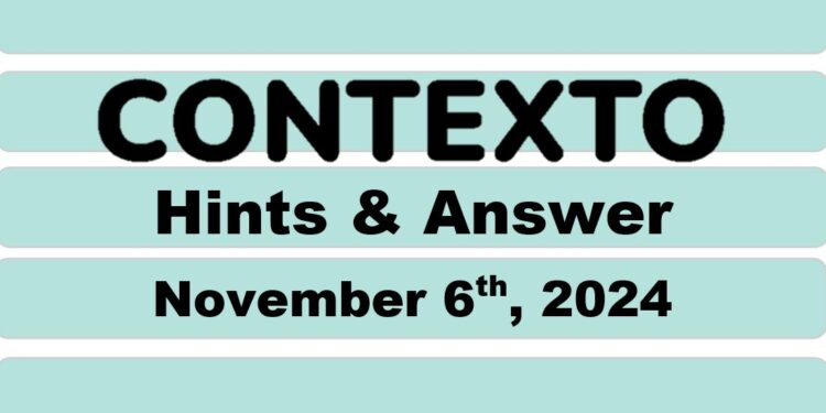 Daily Contexto 780 - November 6th 2024