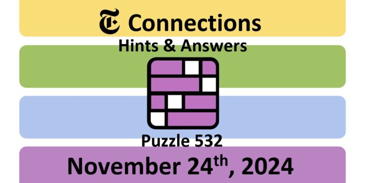 ‘Wordle’ Answer Today 1254 November 24th 2024 – Hints and Solution (11/24/24)