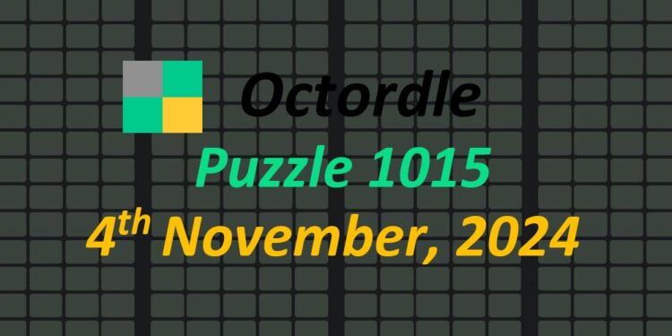 Daily Octordle 4th November 2024 Answers Today 1015
