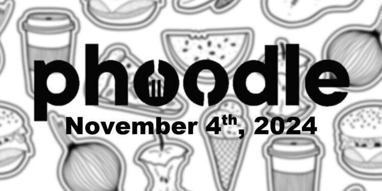 Daily Phoodle - 4th November 2024