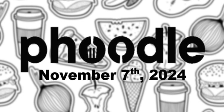 Daily Phoodle - 7th November 2024