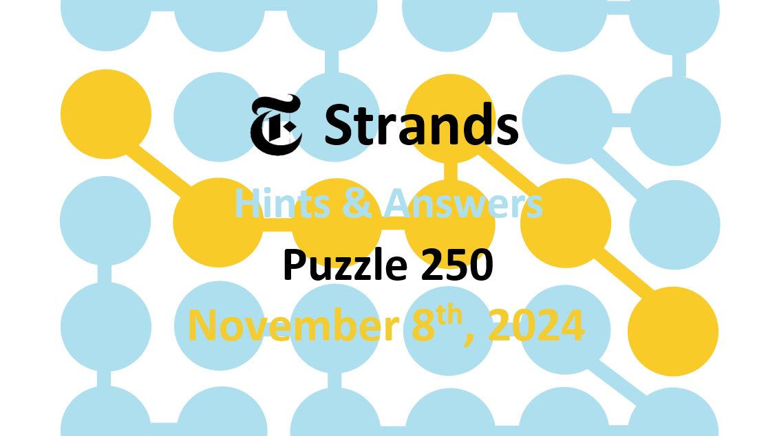 ‘Wordle’ Answer Today 1238 November 8th 2024 – Hints and Solution (11/8/24)
