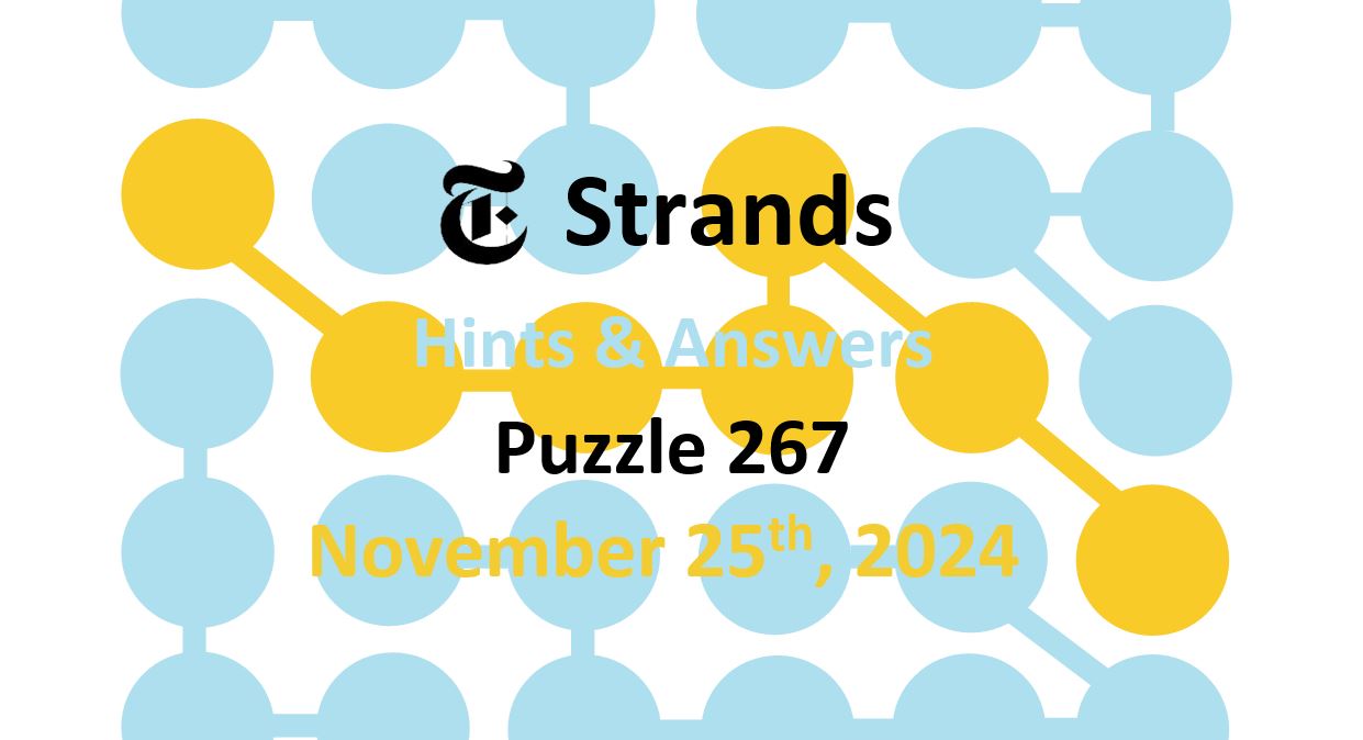 ‘Wordle’ Answer Today 1255 November 25th 2024 – Hints and Solution (11/25/24)
