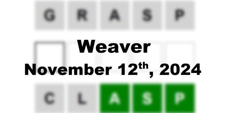Daily Weaver Answers - 12th November 2024