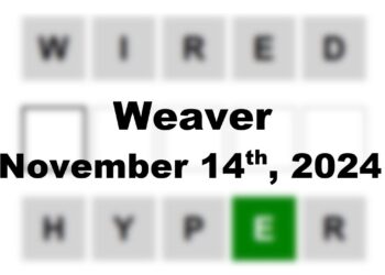 ‘Wordle’ Answer Today 1244 November 14th 2024 – Hints and Solution (11/14/24)