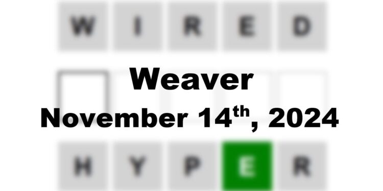 Daily Weaver Answers - 14th November 2024