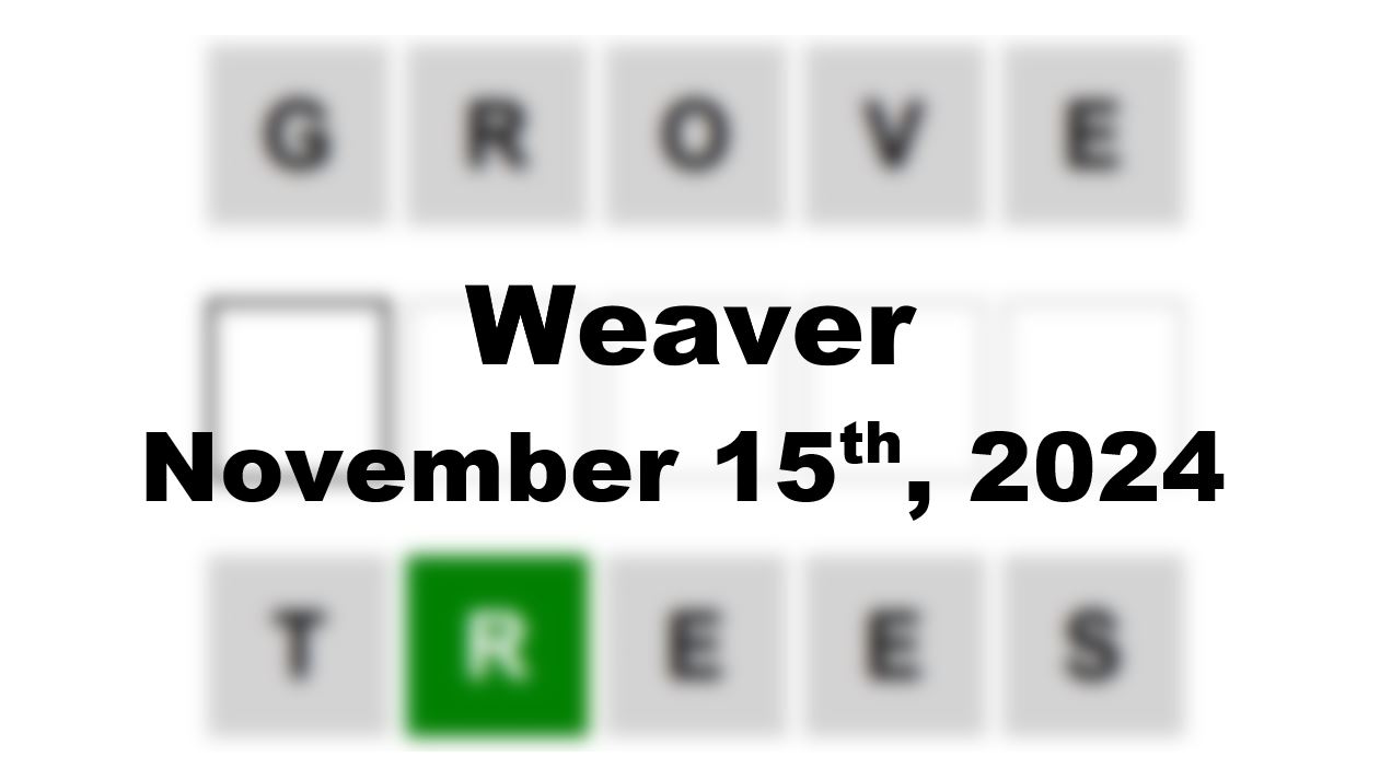 ‘Wordle’ Answer Today 1245 November 15th 2024 – Hints and Solution (11/15/24)