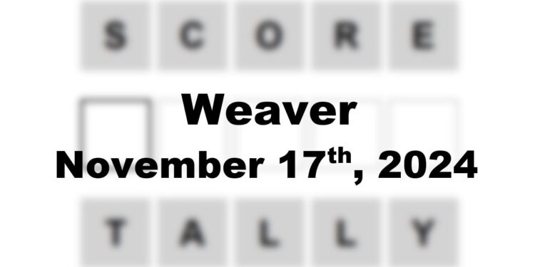 Daily Weaver Answers - 17th November 2024