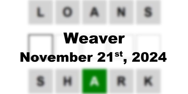 Daily Weaver Answers - 21st November 2024
