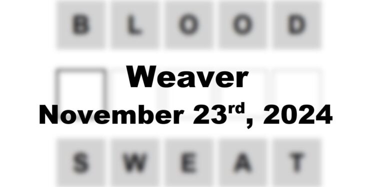 Daily Weaver Answers - 23rd November 2024