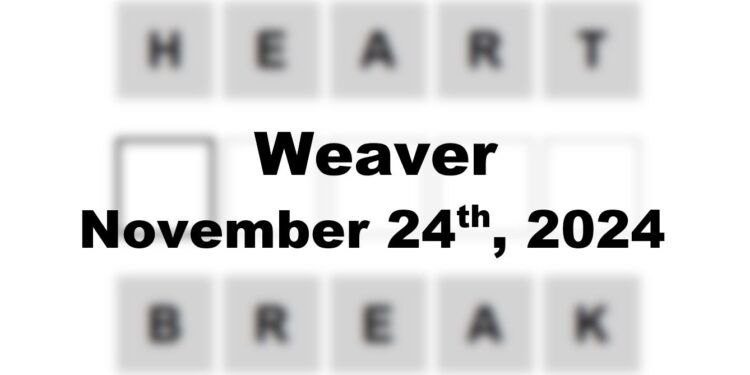 Daily Weaver Answers - 24th November 2024