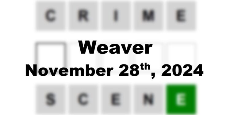 Daily Weaver Answers - 28th November 2024