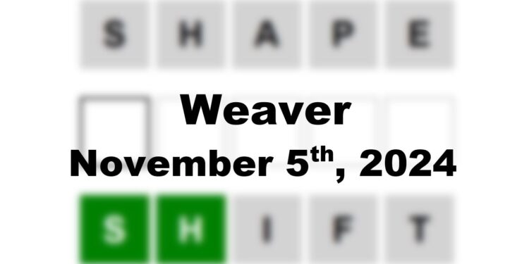 Daily Weaver Answers - 5th November 2024
