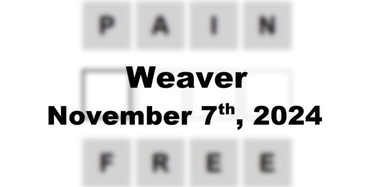 Daily Weaver Answers - 7th November 2024