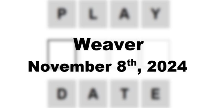 Daily Weaver Answers - 8th November 2024