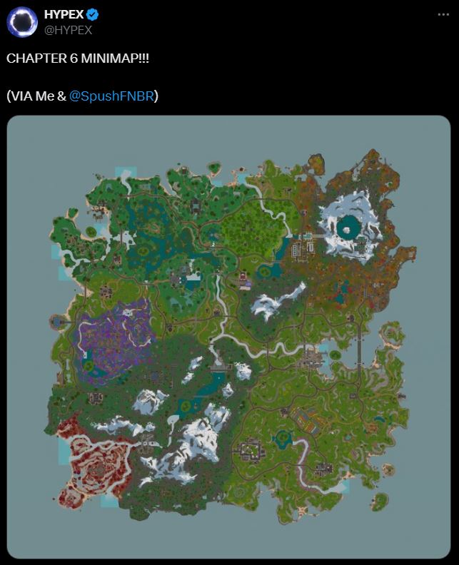 Fortnite Chapter 6 map reveal