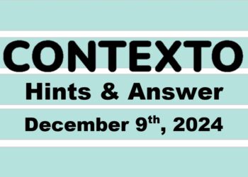 ‘Wordle’ Answer Today 1269 December 9th 2024 – Hints and Solution (12/9/24)