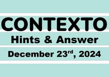 ‘Wordle’ Answer Today 1283 December 23rd 2024 – Hints and Solution (12/23/24)