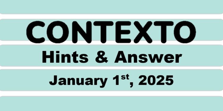 Daily Contexto 836 - January 1st 2025