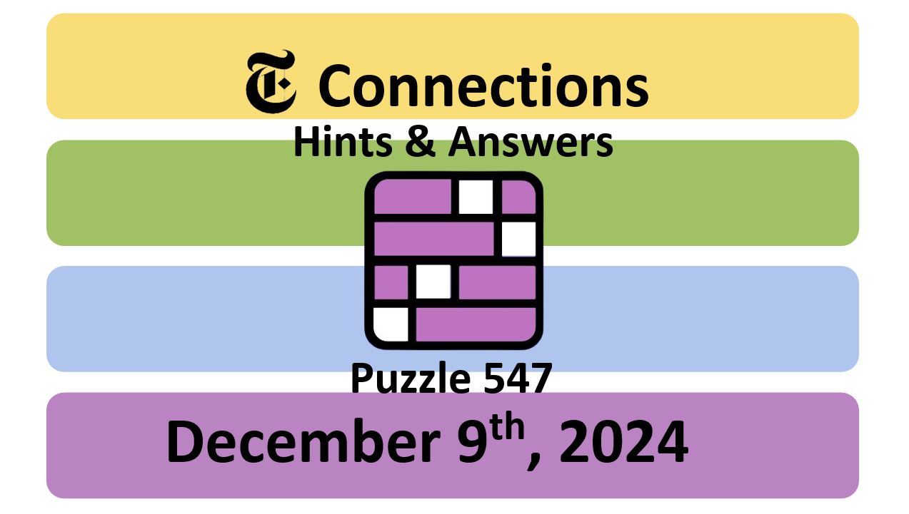 ‘Wordle’ Answer Today 1269 December 9th 2024 – Hints and Solution (12/9/24)