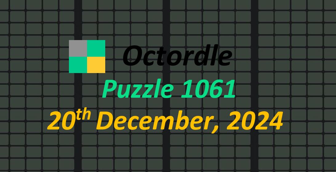 ‘Wordle’ Answer Today 1280 December 20th 2024 – Hints and Solution (12/20/24)