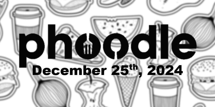 Daily Phoodle - 25th December 2024