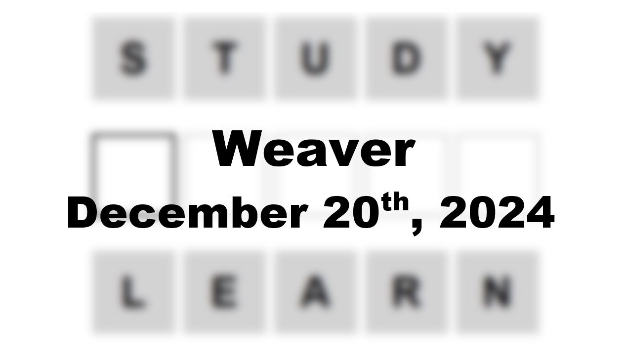 ‘Wordle’ Answer Today 1280 December 20th 2024 – Hints and Solution (12/20/24)