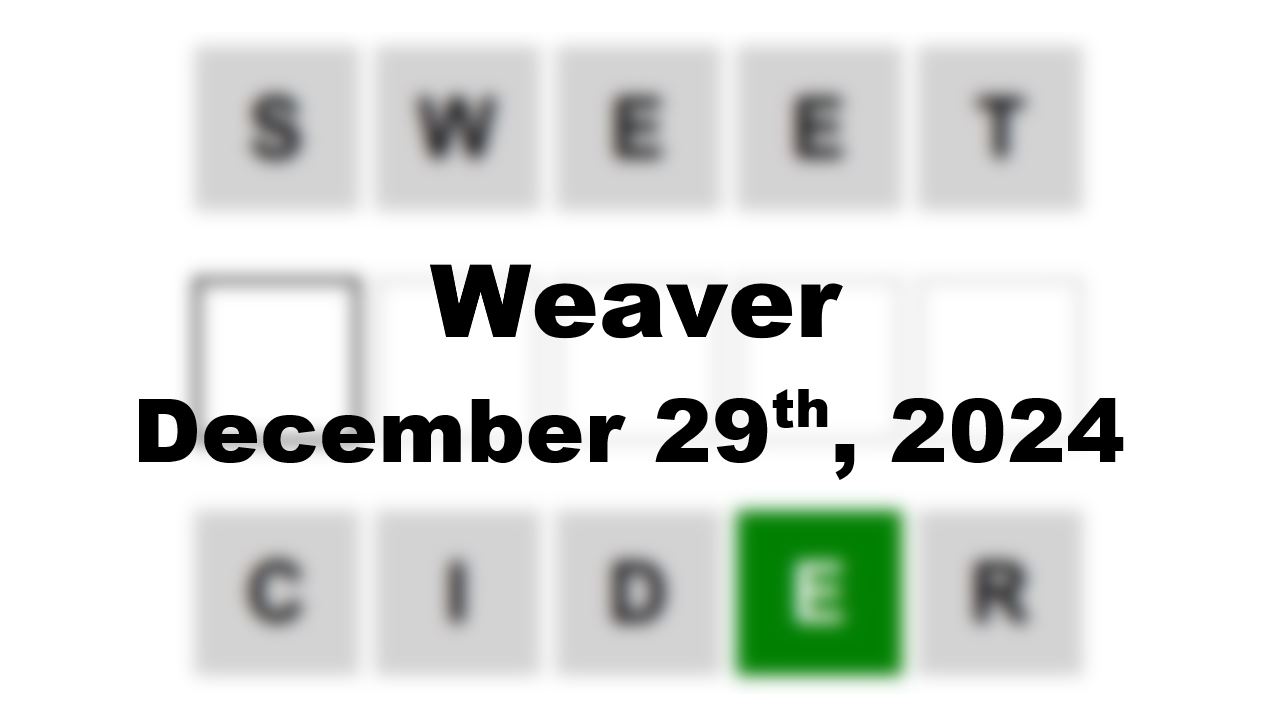 ‘Wordle’ Answer Today 1289 December 29th 2024 – Hints and Solution (12/29/24)