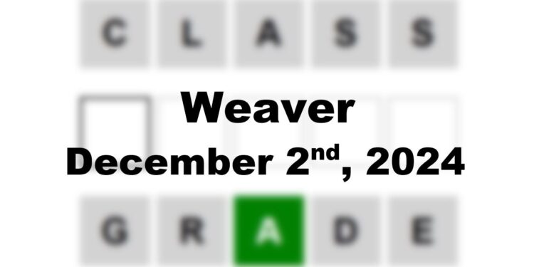 Daily Weaver Answers - 2nd December 2024