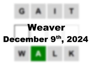 Today’s ‘Weaver’ Answer: December 9th 2024 Hints and Solution